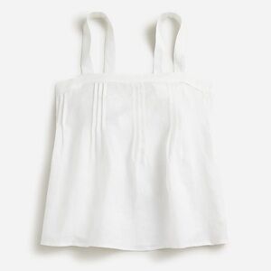 J. Crew Bow Back White Linen Top